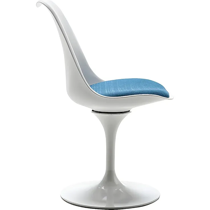 Vente-unique - XAFY Stuhl Plastik BlauWeiß - B 56,5 cm x H 82 cm x L 49 cm – Bild 5