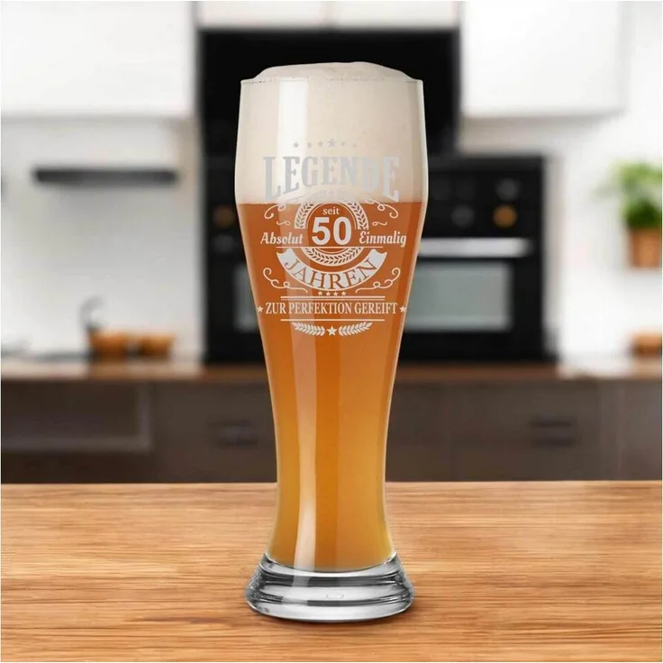 Luxentu Weizenglas Weißbierglas 0,5 Liter - Legende seit 50 Jahren