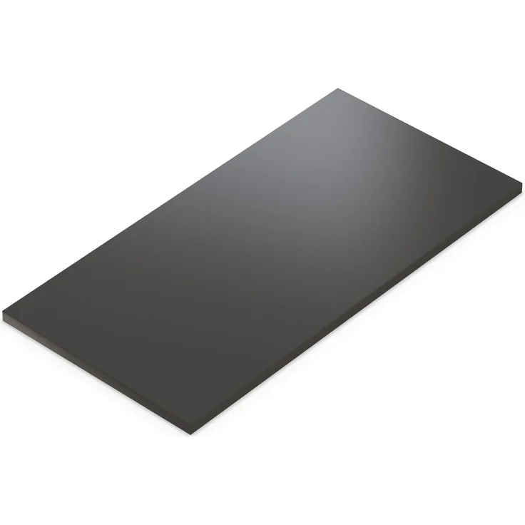 AUPROTEC Tischplatte 28mm Anthrazit 120x50 cm I Spanplatte mit 1mm ABS Kante & PU-Verleimung I melaminharzbeschichtet I elegant & wasserabweisend