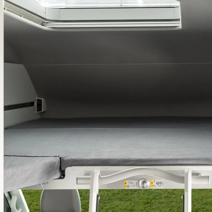 BLACK FOREST FOX Spannbettlaken VW Grand California 600 Loft Bed Up 3 tlg. Schonbezug Cosy Full Cover, Polyester, YKK-Reißverschluss,3D Air Mesh – Bild 1