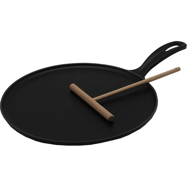 Le Creuset Gusseisen Crepespfanne 27 cm schwarz