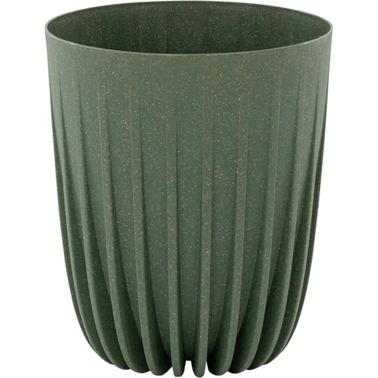 SIENA GARDEN Pflanzgefäß PALMA grün 25 cm Kunststoff/Holz, 25 x 25 x 29,7 cm