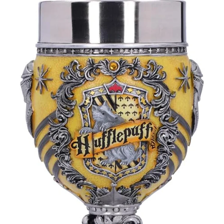 Nemesis Now Weinglas Harry Potter Kelch Hufflepuff, handbemalter Kelch – Bild 6