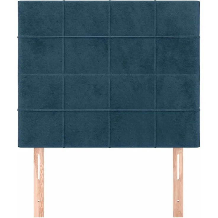 vidaXL Kopfteil Dunkelblau 90x5x118/128 cm Samt Blau (Art-Nr 3116372) – Bild 3