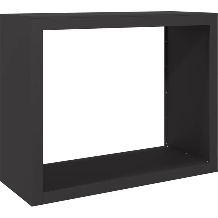 vidaXL Brennholzregal Schwarz 100x40x80 cm Stahl 850975 – Bild 5