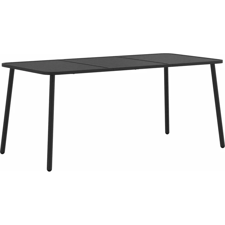 vidaXL Essgruppe 7 stk. Anthrazit 165 x 80 x 72 cm Stahl 3422856 – Bild 5