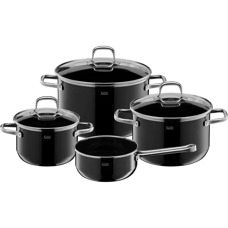 Topf-Set "Elegance Black" 4-teilig FT 16/20/24, ST 16 ohne Deckel