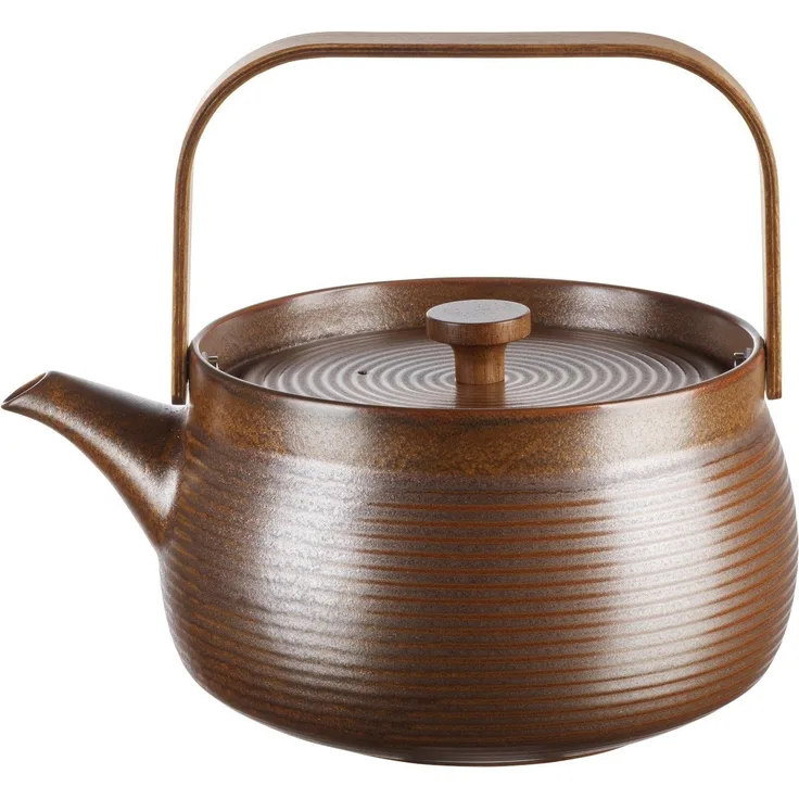 Asa Teekanne mit Holzgriff kitchen‘art Japandi Braun (1500ml) 23370238
