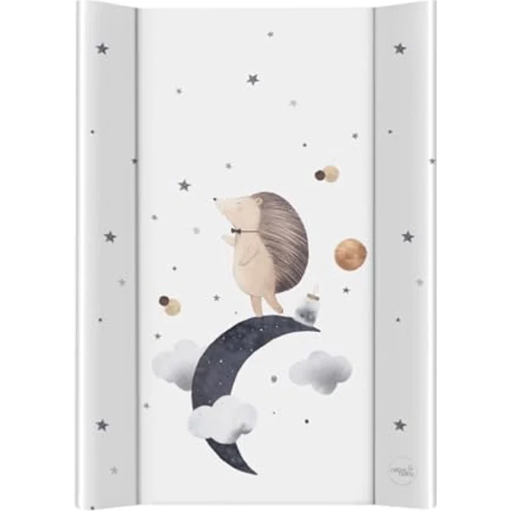 CEBA BABY Weiche Wickelauflage 50x70 cm – Profilierte Wickelmatte für feste Unterlagen Basic, OEKO-TEX® Standard 100 (Hedgehog the Dreamer) – Bild 2