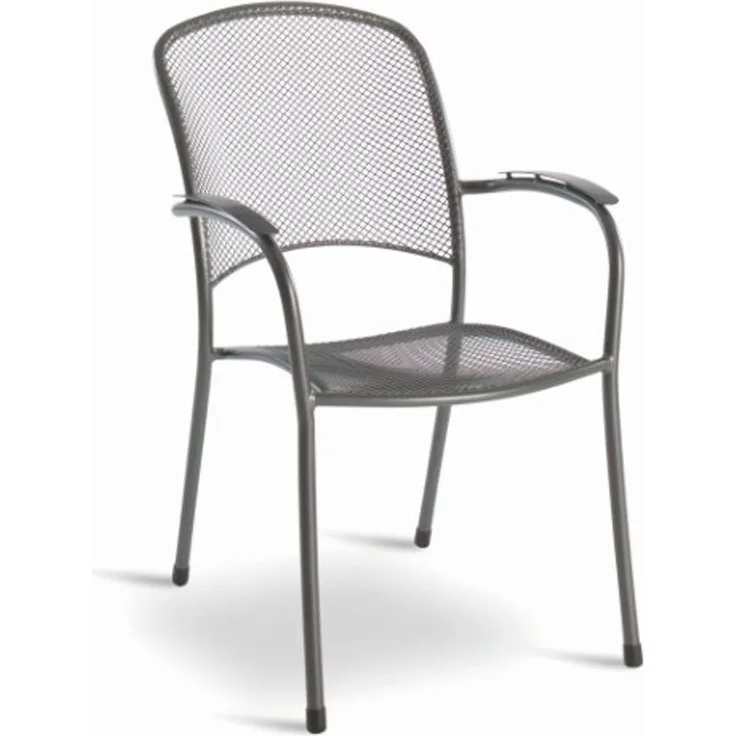 4er Set Carlo Stapelstuhl grau