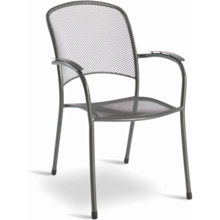4er Set Carlo Stapelstuhl grau – Bild 1