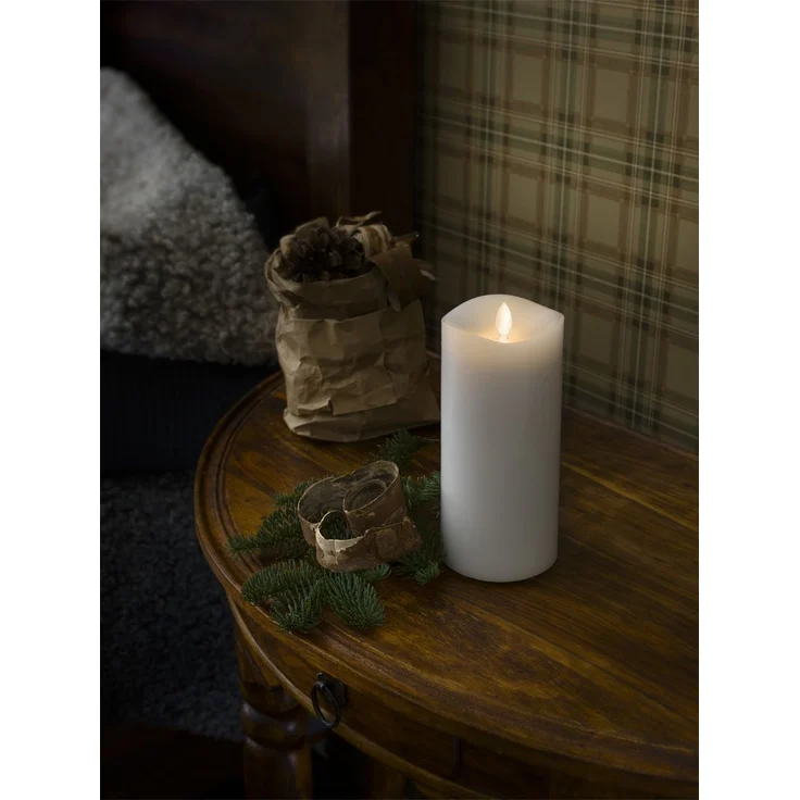 LED Duftkerze mit 6h Timer, flackernd, Ø 9cm, Höhe 18cm, Batteriebetrieb – Bild 7
