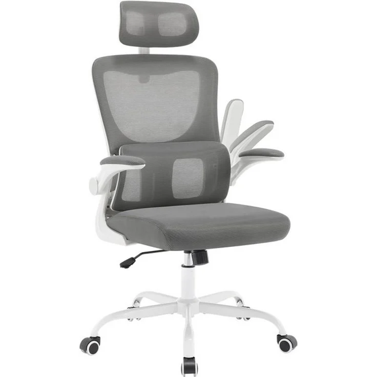 Woltu Bürostuhl (1 St), ergonomisch,Schaukelfunktion, Netzstoff, umkehrbare Armlehnen – Bild 4