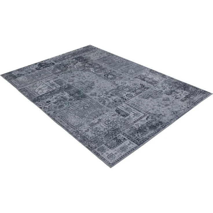 Kayoom Teppich Visionary 130, rechteckig, Höhe: 8 mm, Kurzflor, Vintage, Patchwork Muster, Modernes Muster – Bild 3