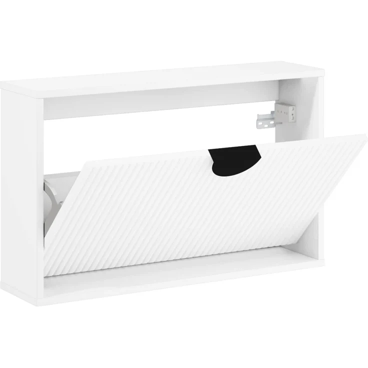vidaXL Schuhschrank VENRAY 70 x 17 x 43 cm Holzwerkstoff Weiß 8020054 – Bild 4