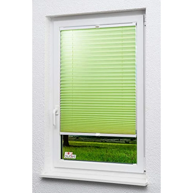 Lysel - Qualitätsplissee Crush Tageslicht maigrün - Plissee in der Größe (BxH) 70cm * 130cm – Bild 5