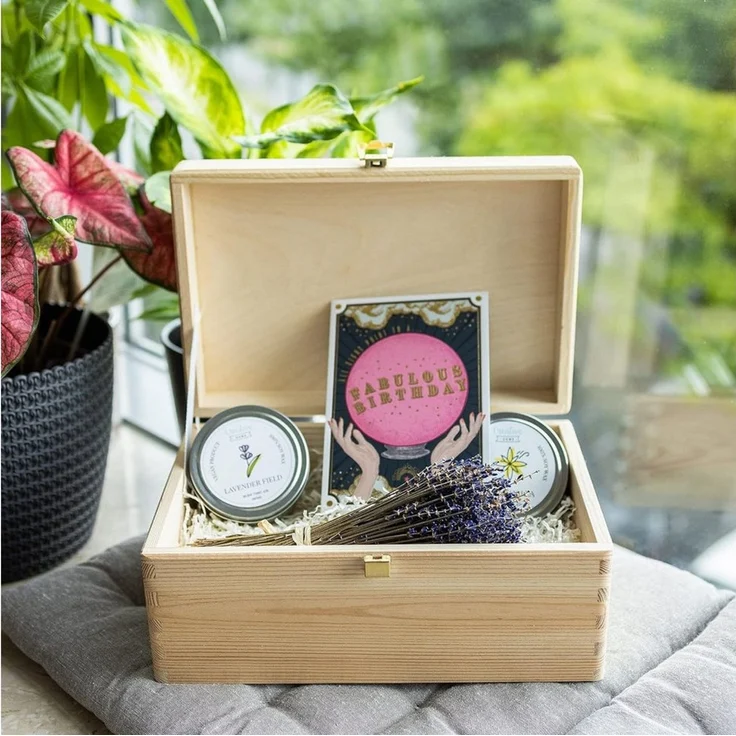 Creative Deco Holzkiste Natur mit Deckel und Schloss, Erinnerungsbox Baby Groß Holzbox mit Deckel Unlackiert Kasten – Bild 3