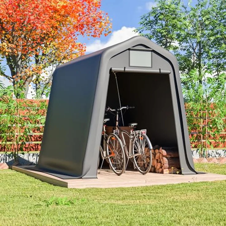 Ball & Cast Fahrradgarage, Motorrad Garage mit aus PE-Material mit Rollos – Bild 1