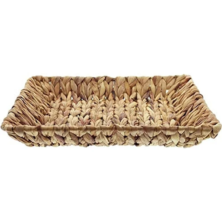 Schale aus Wasserhyazinthe 31x31 cm, Dekoschale, Obstschale – Bild 5