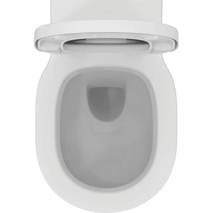 Ideal Standard Connect WC-Set, Wandtiefspül-WC mit Absenkautomatik, Rundes Design, Alpin Weiß – Bild 4