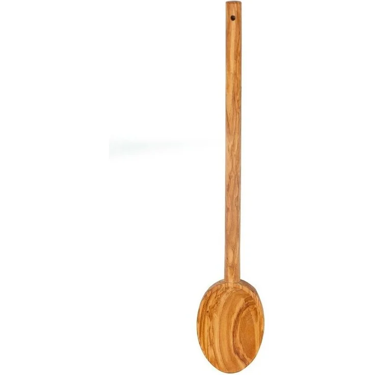 Oliven Holz Kochlöffel Rührlöffel Löffel Servierlöffel Holzlöffel oval 30 cm – Bild 1