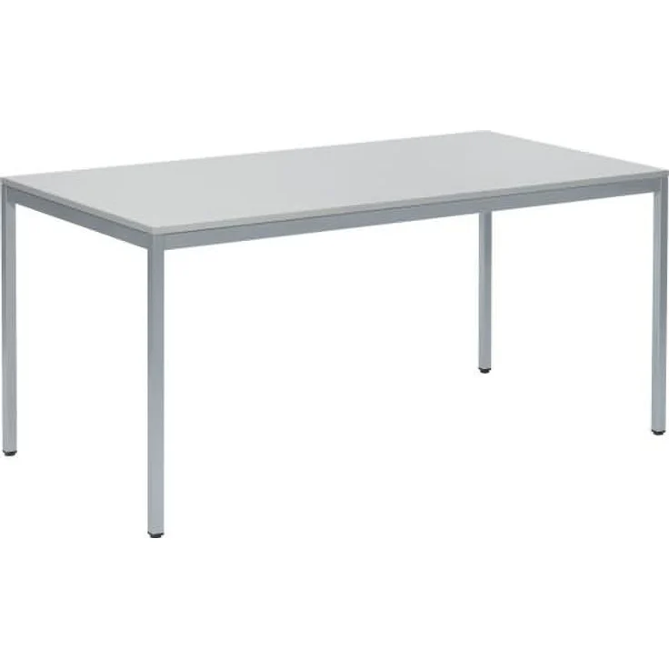 Soennecken Konferenztisch 1.200x700mm Gestell alusilber Platte lichtgr