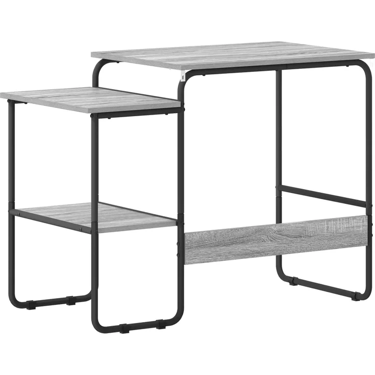 vidaXL Schreibtisch mit Stauraum Sonoma-Grau 100 x 50 x 75 cm 8007993 – Bild 5