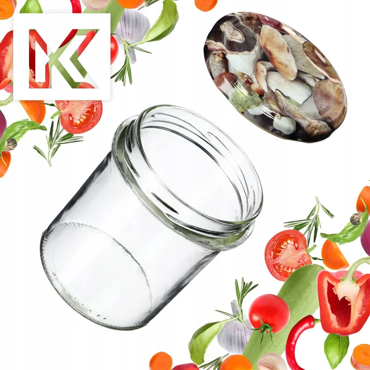 KADAX 10x Glas 350ml Glasgläser für Konserven, Marmelade, Honigkapseln Fi82 – Bild 4