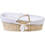 CHILDHOME Moseskorb mit Matratze und Bezug Natur Golden