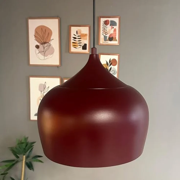 Bamyum Pendelleuchte Bamyum Pendelleuchte Vintage I Kreis I Metall Ø30 cm Lampe, ohne Leuchtmittel – Bild 3