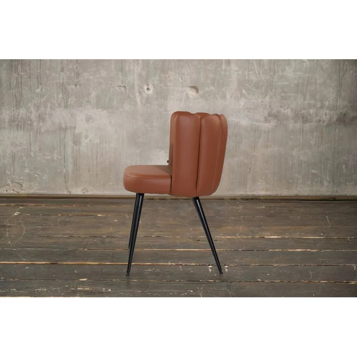 KAWOLA Stuhl JADA Esszimmerstuhl Leder cognac 79 x 55 x 59 cm – Bild 4