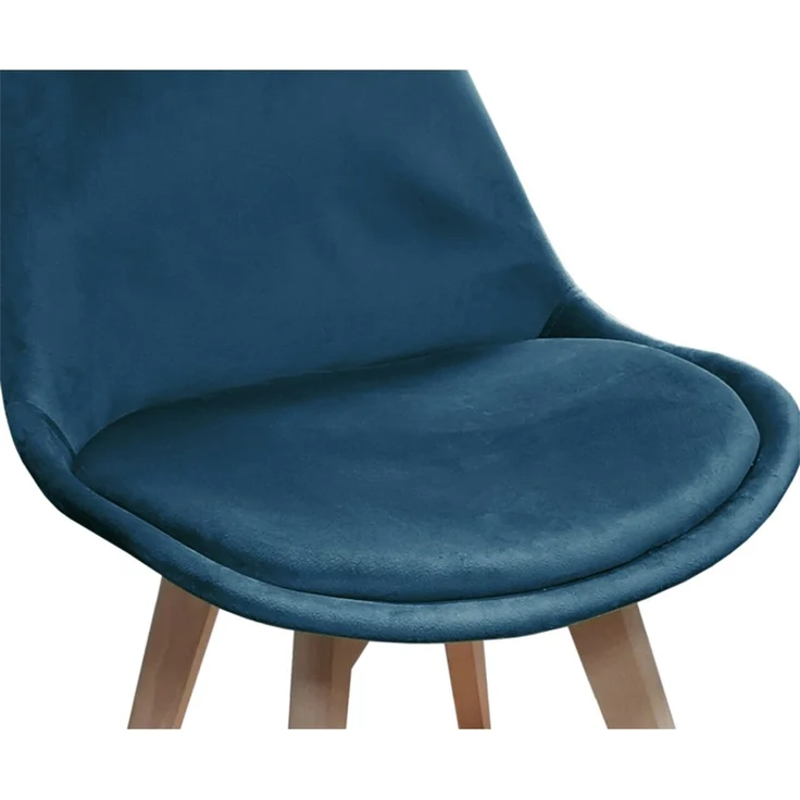 HTI-Living Atlanta Velvet Blau Stuhl – Bild 2