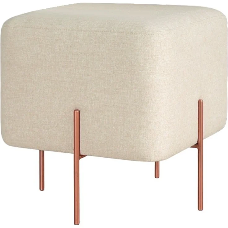 Hanah Home 'Copper 58 - Cream' Pouffe, Creme, 40 x 42 x 40 cm – Bild 6