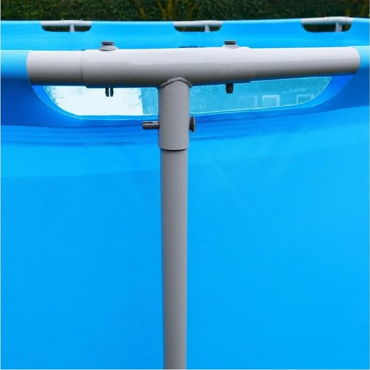 yourGEAR Rundpool Pool Ø 366 x 122 cm Stahlrahmen Gartenpool Familienpool Schwimmbecken – Bild 2