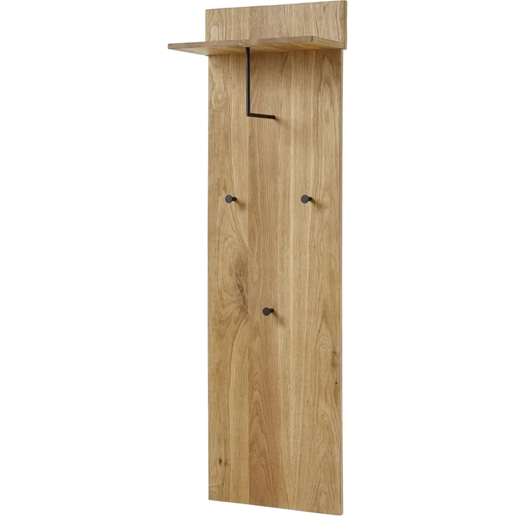 Garderoben-Set >Anacortes< (2-teilig) Paneel + Kommode, in Eiche - 42x180x35 (BxHxT) – Bild 3