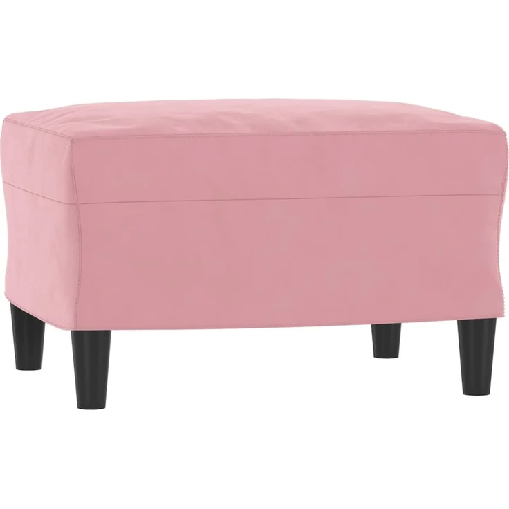 vidaXL Sessel mit Hocker Rosa 60 cm Samt 3201167 – Bild 4