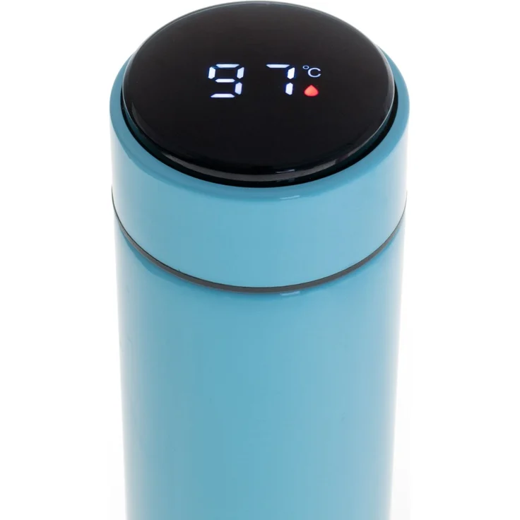 Adler AD 4506 Edelstahl Trinkflasche 473 ml mit Vakuumisolierung und Sensor Blau – Bild 5