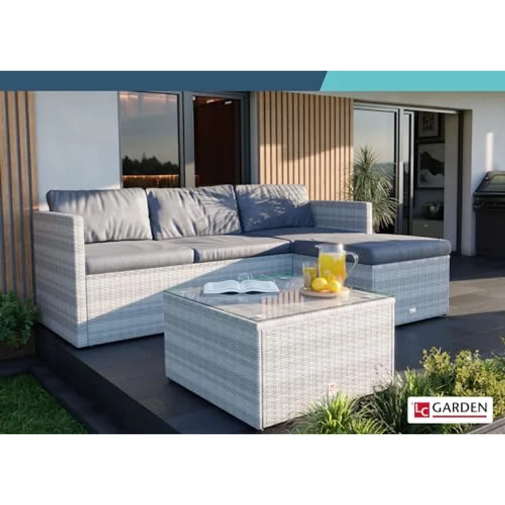 LC Garden Gartenlounge-Set Loungino Balkonmöbel für 3-4 Personen Lounge, (3-tlg) – Bild 3
