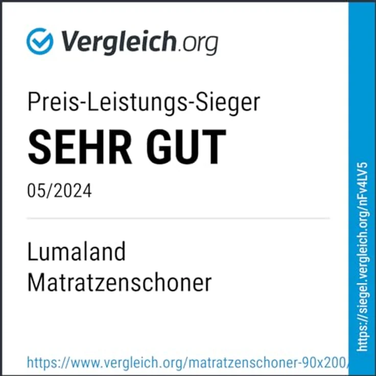 Lumaland Wasserundurchlässige Matratzenauflage Kopfkissenschoner in verschiedenen Größen 100x200 cm – Bild 3