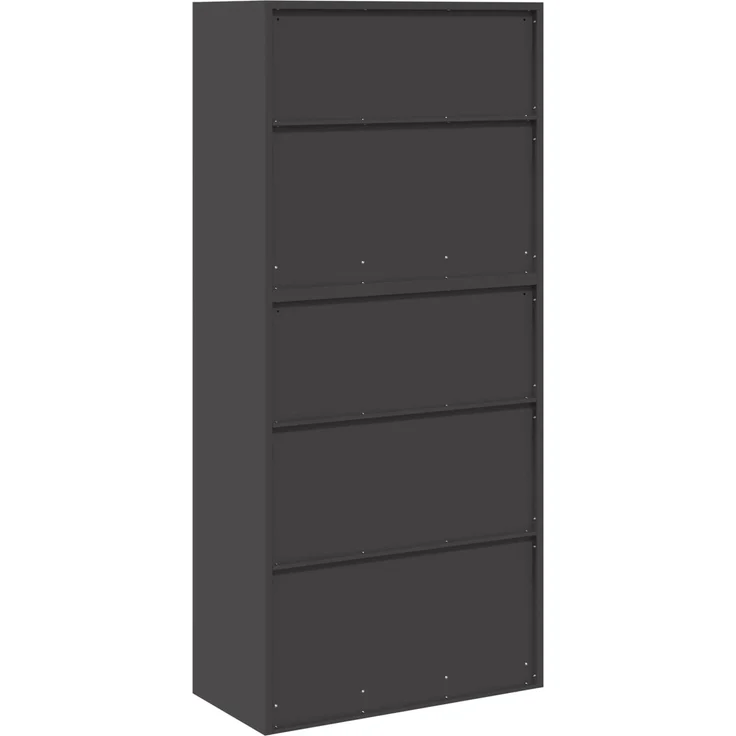 vidaXL Aufbewahrungsschrank 2 stk. Schwarz 80 x 40 x 175 cm Stahl 3438735 – Bild 10