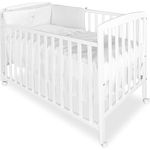 asalvo 12371 - Wiege aus Holz, 120x60 cm, weiß