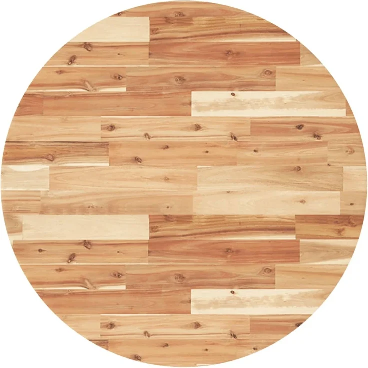 vidaXL Tischplatte Rund Ø80x4 cm Massivholz Akazie 4008704 – Bild 2