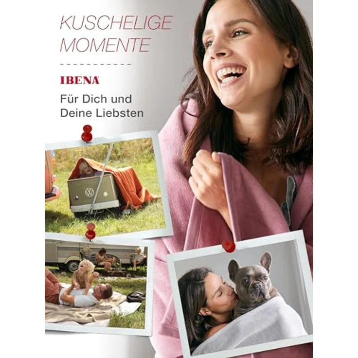 IBENA 'Luxus', Baumwollmischgewebe braun, 150x200 cm – Bild 6