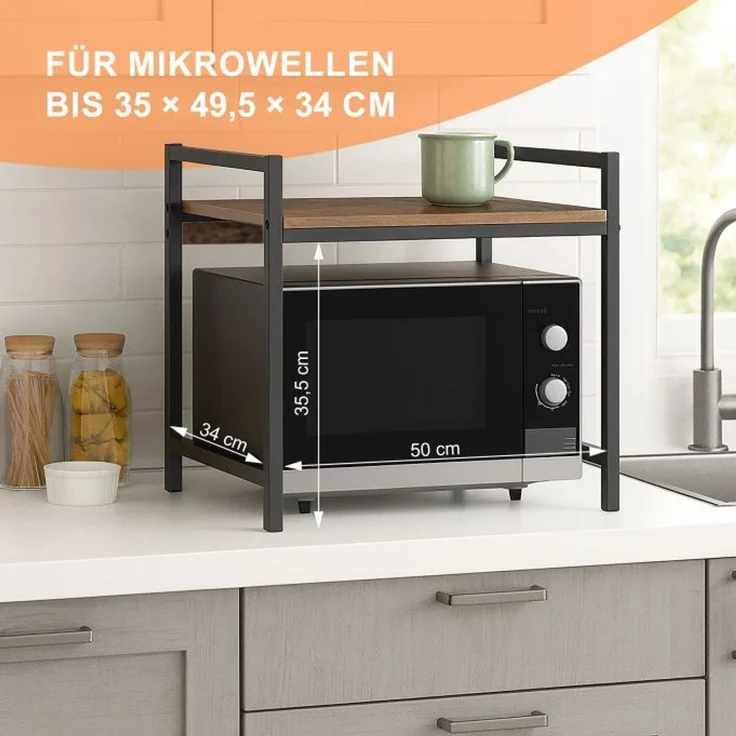 Relaxdays Mikrowellen Regal – Bild 5