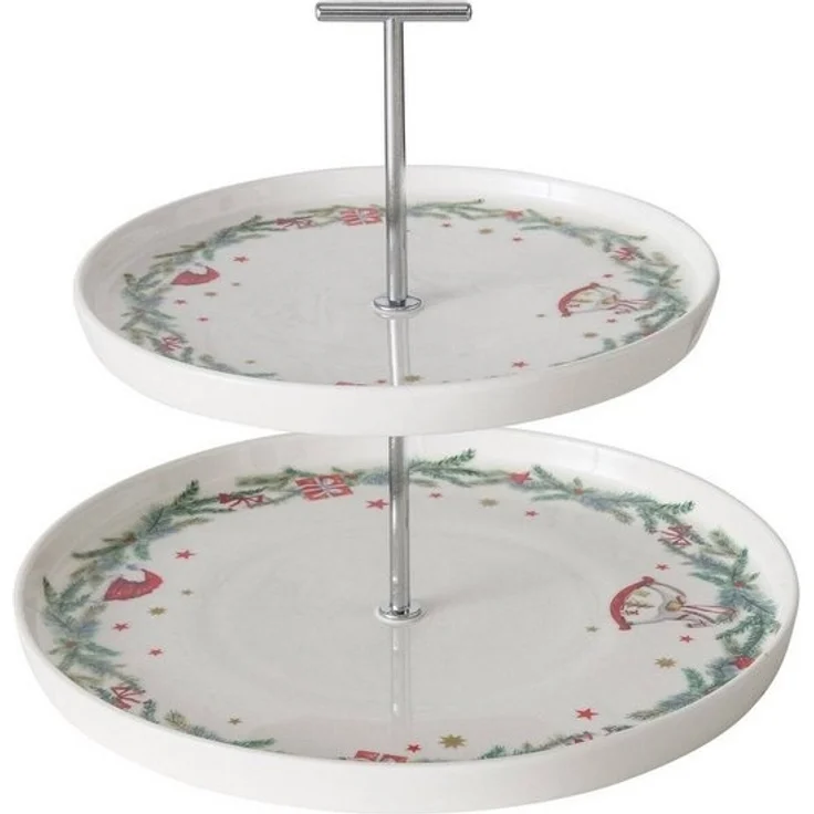 BOLTZE GRUPPE GmbH Etagere FLORENZA, Keramik, (1 Stk, einzeln), zweistöckige Etagere – Bild 4