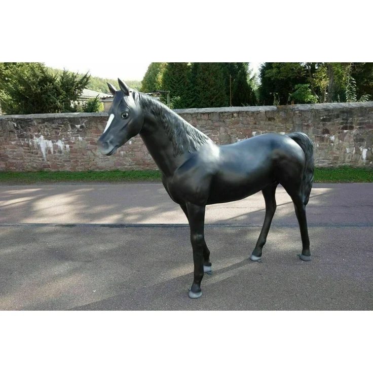 XXL Pferd lebensgross Premium Gartendeko ca. 220 cm Gartendekoration-Deko Figur verstärkte Version belastbar – Bild 3