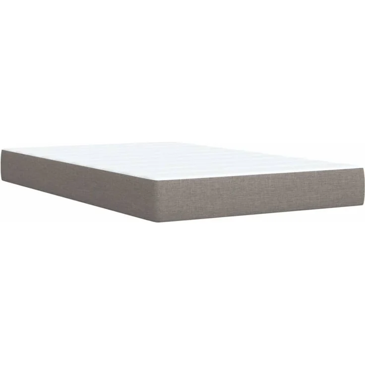 vidaXL Boxspringbett mit Matratze Taupe 120x200 cm Stoff 3293565 – Bild 11