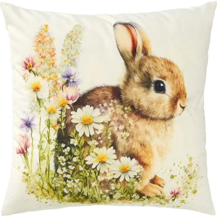 REDBEST Kissenbezug Kissenhülle "Hase", (1 Stück), Blumen