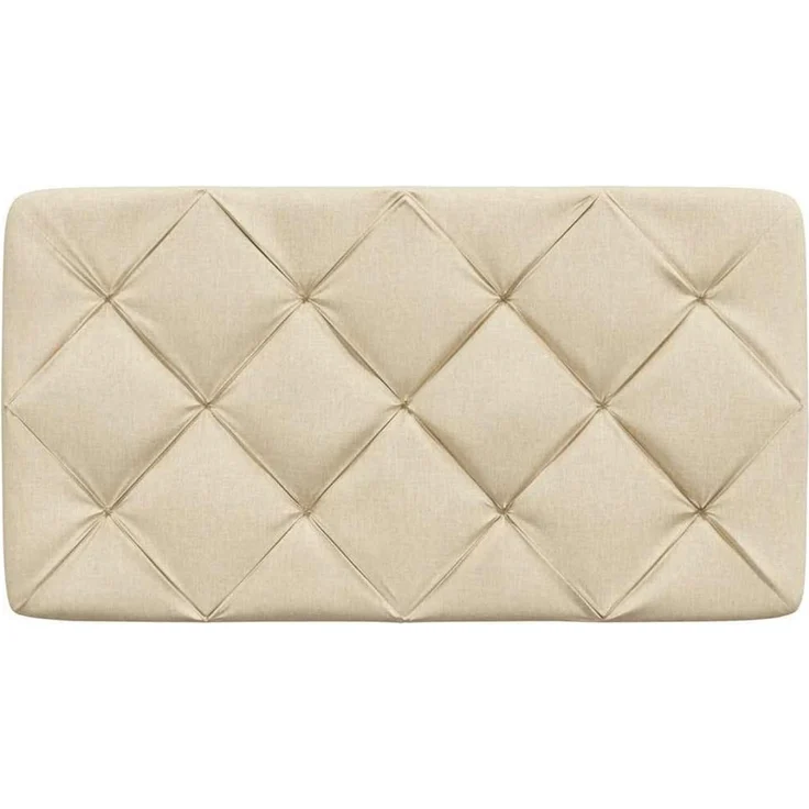 vidaXL Bett Kopfteil-Kissen Creme 80 cm Stoff (1-tlg) – Bild 3