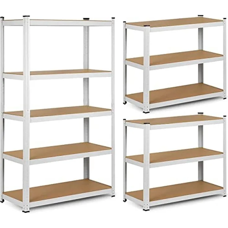 Humberg 4841 Schwerlastregal mit 5 Böden aus MDF 150 x 75 x 30 cm